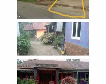 Dijual tanah + 3 Rumah .