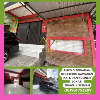 ruko disewakan cocok buat usaha area kuliner dan kafe