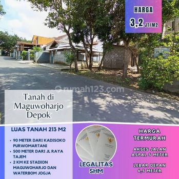Tanah Pekarangan Termurah di Maguwoharjo 3,2 Juta