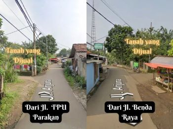 Tanah Ciputat Tangerang Selatan Jl Arjuna LT1300m2 SHM Obral Sekarung2