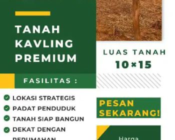 Tanah Kavling Premium Lokasi Siap Bangun Rumah