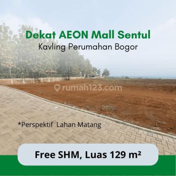 Tanah Murah Sentul 129m2 Promo Free Shm. 3 Unit Terakhir