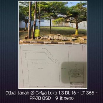 Dijual Kavling Kuldesak Griya Loka