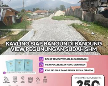 Dekat Kehijauan, Kavling Mulai 200 Jutaan dengan SHM di Cisarua bdg