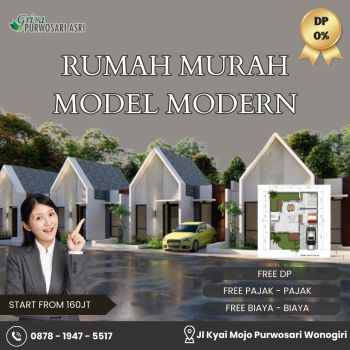 Rumah Murah Model Modern Wonogiri Kota