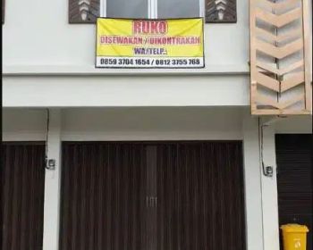 Disewakan Ruko Lokasi Super Strategis, Parkiran Luas Bangunan Baru