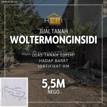 Dijual Tanah di Woltermonginsidi Semarang