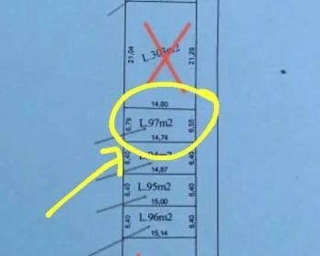 Tanah untuk perumahan 97m2