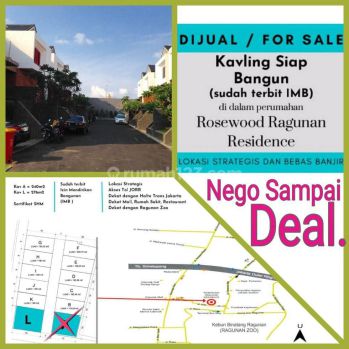 Dijual Kavling Siap Bangun Dlm Perumahan Ragunan Residence Jaksel