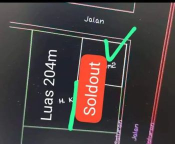 Dijual tanah pekarangan di selatan masjid madaniyah Karanganyar