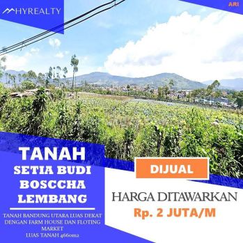 Tanah Murah Luas, Jl.bosccha, Bandung Dekat Dengan Farm House