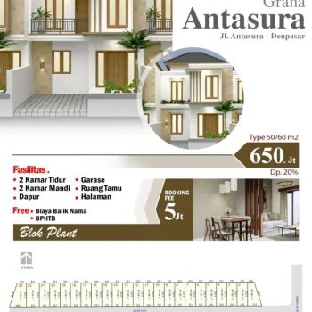 Rumah 2 lantai Termurah di kota Denpasar Bali