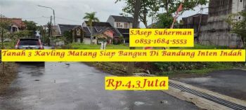 Dijual 3 Tanah Kavling Siap Bandung di Bandung Inten Indah SHM