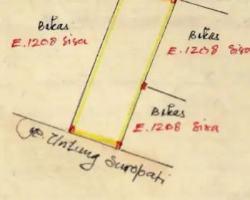 Dijual tanah di untung suropati