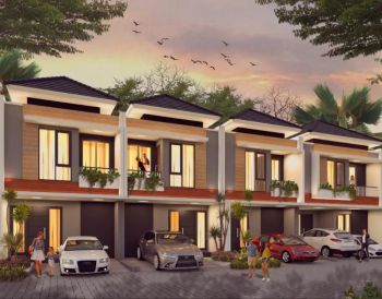 Rumah Modern 2 Lantai 3 Kt di Sekitar Bintaro bisa KPR DP 0% SHM