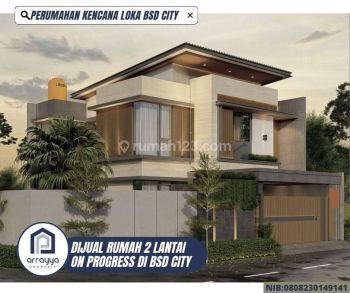 rumah 2 Lantai Modern Kontemporer Tropis di Kencana Loka Bsd