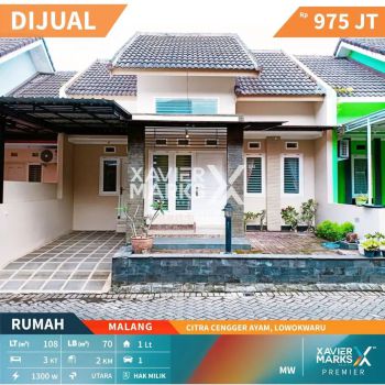Dijual Rumah Minimalis Citra Cengger Ayam Malang Akses Mobil