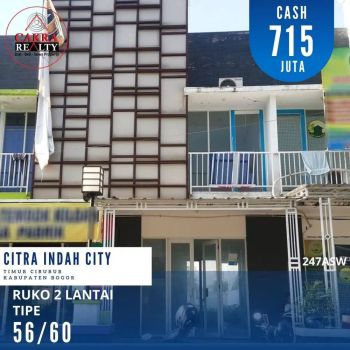 Ruko Murah 2 lantai CIF 56/60 di Citra Indah City