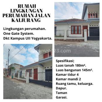 Jual Rumah Lingkungan Perumahan Jalan Kaliurang Dkt Kampus Uii