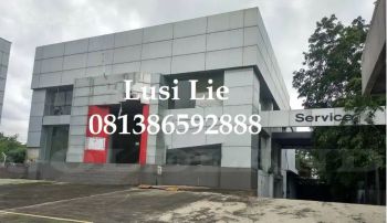 Disewakan gedung 2 lantai ex showroom mobil, luas 1600 m,tanjung priok