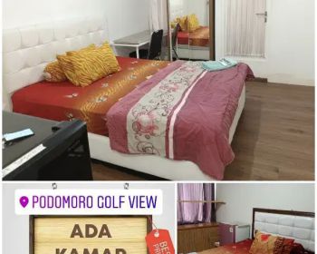sewa apartemen harian dan transit bebas podomoro golf view cimanggis