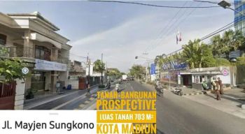 DIJUAL Tanah+rumh, Jl Mayjen Sungkono Kota MADIUN, Lokasi Istimewa
