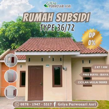 Rumah Type 36/72 Wonogiri Kota