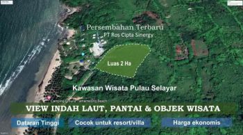Jual cepat BU tanah dgn view laut