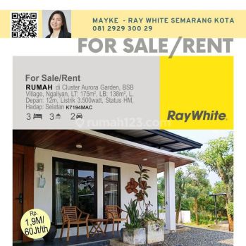 Rumah Furnished di BSB Village 2 Lantai SHM siap pakai