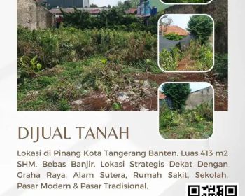 Tanah Dijual di Tangerang Kota (Bisa Nego)