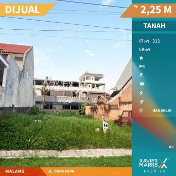 Tanah Jl Papa papa Soekarno Hatta Malang Cocok Untuk Rumah Kos