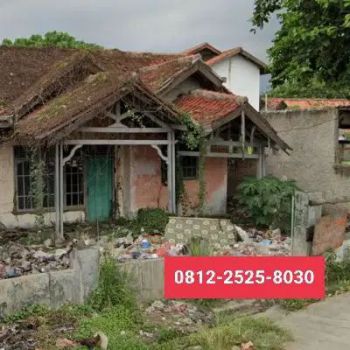Tanah 380m ada bangunan rusak di sukamantri bekasi