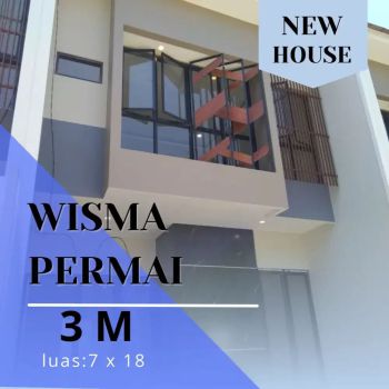 WISMA PERMAI ‼️Jual Rumah Baru Dekat Galaxymall bisa KPR