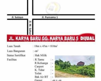 DIJUAL TANAH KARYA BARU V