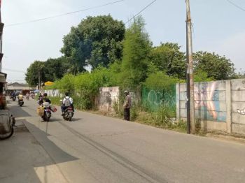 Tanah darat sudah di pagar keliling di jln raya utama SHM jl 2 mobil