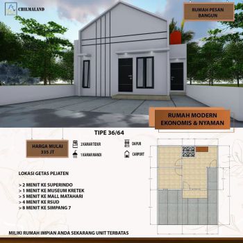 Dijual Rumah Scandinavian Baru Tengah Kota Kudus Jateng