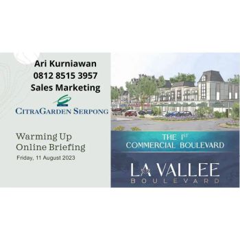 Ruko La Vallee Serpong Ciputra Launching 350ha by Ciputra Unit Langka