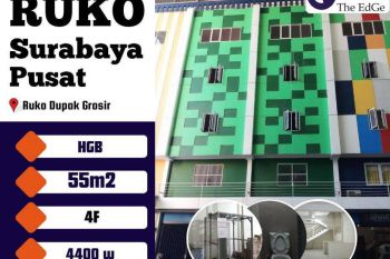 Ruko Dupak Grosir Siap Pakai Berada di Area Pertokoan di Surabaya Pusat – The
