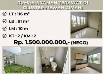 Rumah Cluster Mewah Di Cimahi Bandung Barat Rumah Siap Huni
