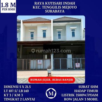 Rumah Raya Kutisari Indah Tenggilis Mejoyo Surabaya Timur Bebas Banjir Dkt
