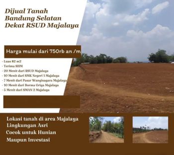 Tanah Murah Siap Bangun Bandung Dekat RSUD Majalaya SHM