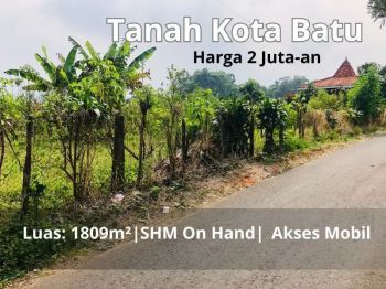 Jual Tanah Bulukerto Batu