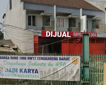 DIJUAL CEPAT : 2 RUKO GANDENG TAMAN PALEM RUKO 1000 KFT 9X20