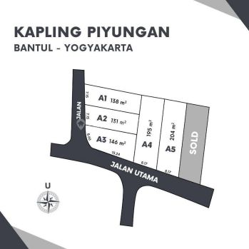 Tanah Timur Kotagede, Hanya 2 Juta an, Akses Jalan 6 Meter