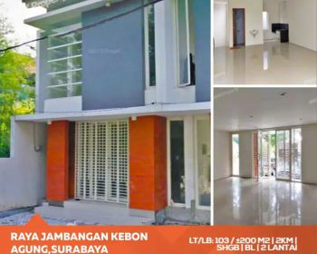 Di Jual Ruko 2Lt Siap Untuk Usaha Di Raya Jambangan Surabaya