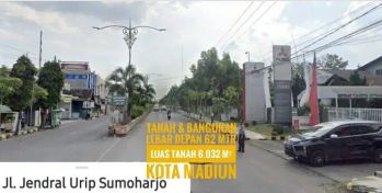 DIJUAL Tnh&Bangunan LD 62 mtr Tengah KOTA MADIUN, Lokasie Cantik