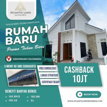 RUMAH DI COLOMADU GEDONGAN DEKAT ENTER TOL SOLO DAN KAMPUS UMS