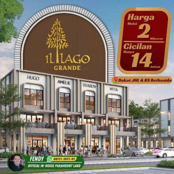 Ruko illago Grande lokasi di jantung kota Gading Serpong lokasi emas