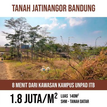 Tanah Bandung Dekat Dari Jalan Utama Jatinangor Sumedang SHM