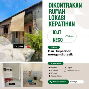 Dikontrakan Rumah Kepatihan Industri